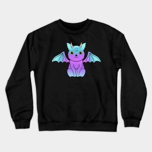 Kawaii Pastel Goth Cat Crewneck Sweatshirt